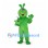 Alien Mascot Costume in Green with Antennae and Shoulder Creature