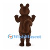 Squirrel Mascot Costume in Brown with White Belly and Pink Nose