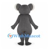 Koala Mascot Costume in Gray with Blue Eyes and White Belly