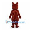 Squirrel Mascot Costume in Reddish Brown with White Belly