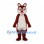 Squirrel Mascot Costume in Reddish Brown with White Belly