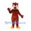 Squirrel Mascot Costume in Reddish Brown with Red Cap