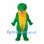 Dinosaur Mascot Costume in Green with Yellow Belly and Long Tail