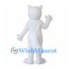 Fox Mascot Costume in White with Long Tail