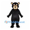 Bear Mascot Costume in Black with Tan Muzzle