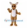 Kangaroo Mascot Costume in Tan with Long Ears and Tail