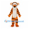 Tiger Mascot Costume in Orange with White Belly