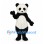Panda Mascot Costume with Fluffy White Belly