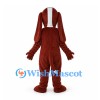 Hound Dog Mascot Costume in Brown with Long Ears