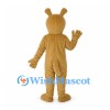 Dog Mascot Costume in Tan with Upright Ears