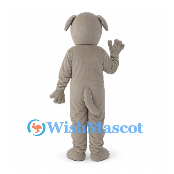 Dog Mascot Costume in Gray with Floppy Ears