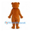 Bear Mascot Costume in Orange Brown with Gray Belly