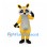 Raccoon Mascot Costume in Yellow and Gray with Black Eye Mask