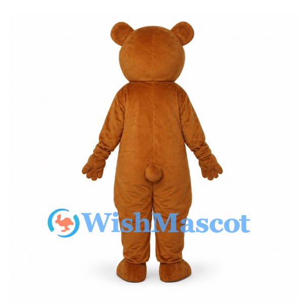 Bear Mascot Costume in Brown with Cream Belly