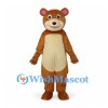 Bear Mascot Costume in Brown with Cream Belly