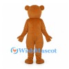 Bear Mascot Costume in Brown with Yellow Sunglasses