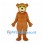 Bear Mascot Costume in Brown with Yellow Sunglasses