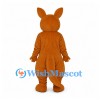 Kangaroo Mascot Costume in Orange Brown with Baby Pouch Detail