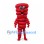 Spiral Monster Mascot Costume in Red with Stacked Rings and Long Legs