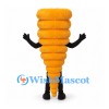 Spiral Monster Mascot Costume in Yellow with Tapered Stacked Rings