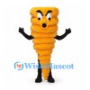 Spiral Monster Mascot Costume in Yellow with Tapered Stacked Rings