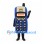 Mobile Phone Mascot Costume in Blue with Keypad and Antenna