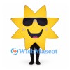 Sun Mascot Costume in Yellow with Black Sunglasses