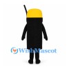 Mobile Phone Mascot Costume with Yellow Top and Green Keypad