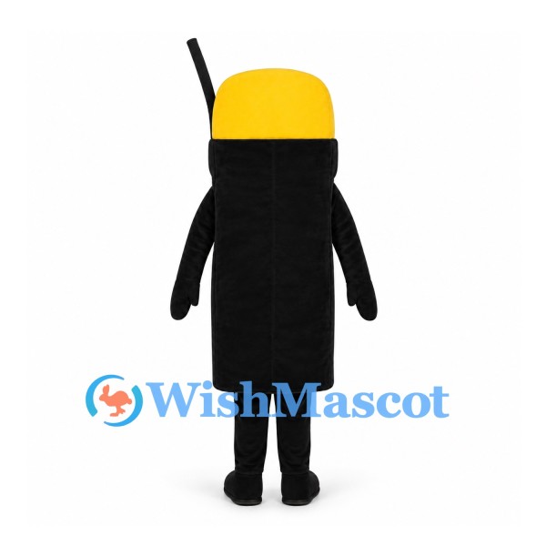Mobile Phone Mascot Costume with Yellow Top and Green Keypad