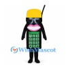 Mobile Phone Mascot Costume with Yellow Top and Green Keypad