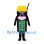 Mobile Phone Mascot Costume with Yellow Top and Green Keypad
