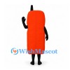 Mobile Phone Mascot Costume in Orange with Black Keypad