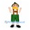 Bavarian Man Mascot Costume with Green Shorts and Feathered Hat