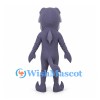 Shark Mascot Costume in Purple with Segmented Belly