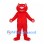 Cat Mascot Costume in Red with Long Tail