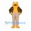 Frog Mascot Costume in Yellow with Patterned Jacket and Beige Pants