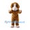 Dog Mascot Costume in Brown and White with Fluffy Ears