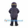 Mole Mascot Costume in Gray with Round Glasses