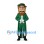 Leprechaun Mascot Costume with Green Tailcoat and Bowler Hat