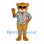 Bear Mascot Costume with Floral Shirt and Black Sunglasses