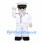 Sailor Mascot Costume with White Uniform and Cap