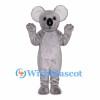 Koala Mascot Costume in Gray with Large Round Ears