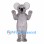 Koala Mascot Costume in Gray with Large Round Ears