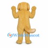 Dog Mascot Costume in Golden Beige with Fluffy Ears
