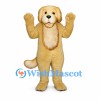 Dog Mascot Costume in Golden Beige with Fluffy Ears