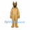 German Shepherd Dog Mascot Costume with Tan Body and Black Back