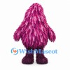 Monster Mascot Costume with Shaggy Pink and Purple Fur