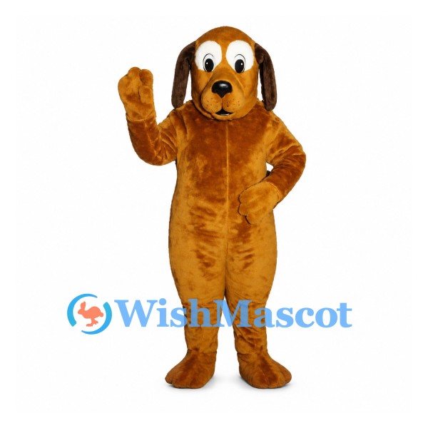 Dog Mascot Costume in Brown with Long Floppy Ears