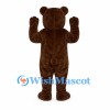 Bear Mascot Costume in Dark Brown with Cream Muzzle