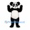 Panda Mascot Costume with Oversized Round Ears and White Belly